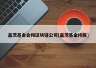 盖茨基金会和区块链公司[盖茨基金持股]